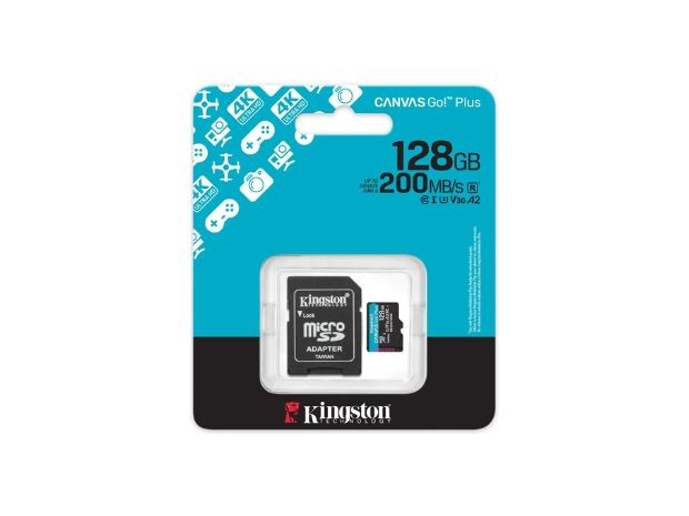 &uu MICRO SD ORIGINAL 128 GB KINGSTON GO PLUS